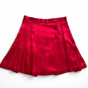Unique Vintage Scarlet Skater Skirt